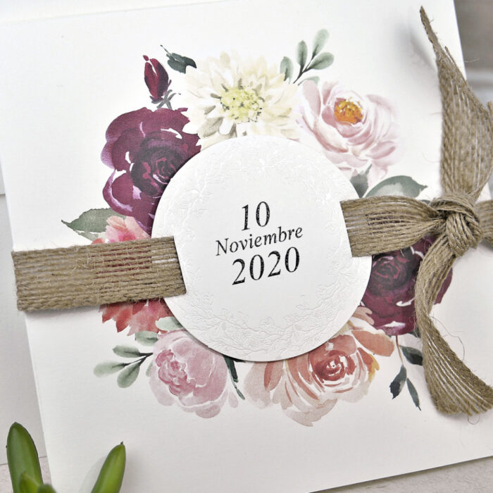 Invitatie de nunta florala 39622