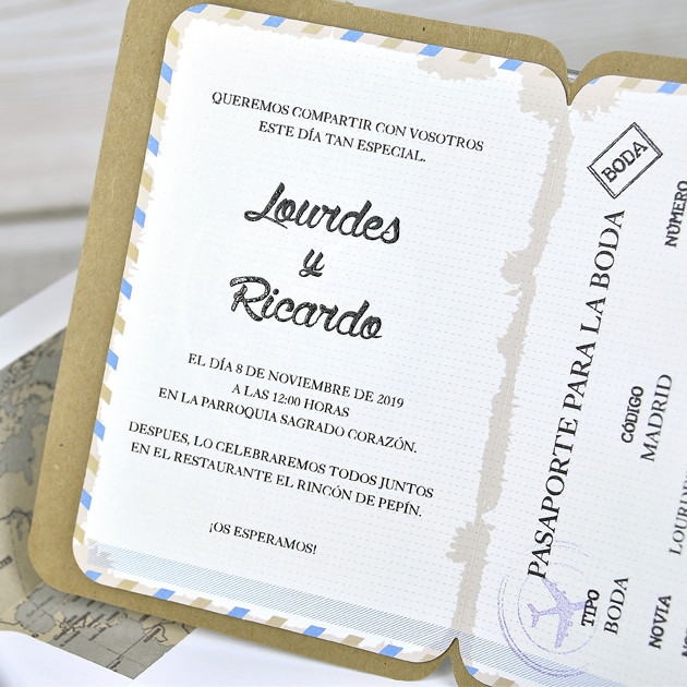 Invitatie de nunta pasaport 39315